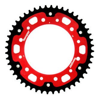 Supersprox Stealth rueda de cadena 525 - 48Z (rojo)