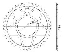 Supersprox acciaio rocchetto per catena 520 - 39Z (nero)