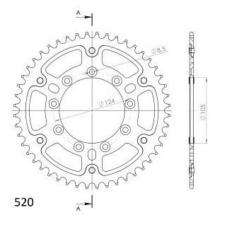 Supersprox Stealth roue d`entrainement 520 - 48Z (orange)