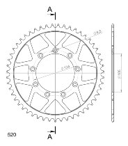 Supersprox acciaio rocchetto per catena 520 - 51Z (nero)