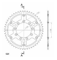 Supersprox Stealth Chain wheel 520 - 52Z (orange)