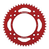 Supersprox aluminio rueda de cadena 420 - 49Z (rojo)