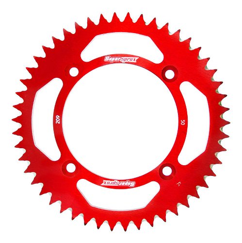 Supersprox aluminium roue d`entrainement 420 - 50Z (rouge)