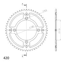 Supersprox Stealth-Kettenrad 420 - 52Z (rot)