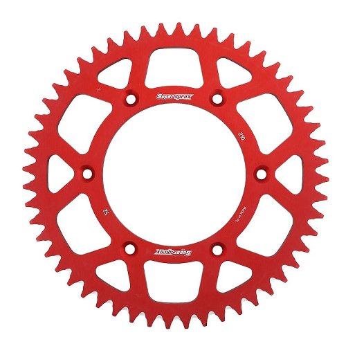 Supersprox aluminio rueda de cadena 520 - 52Z (rojo)