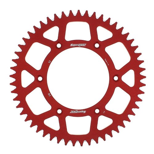 Supersprox aluminio rueda de cadena 520 - 53Z (rojo)