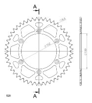 Supersprox aluminium roue d`entrainement 520 - 48Z (noir)