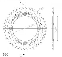 Supersprox Stealth rocchetto per catena 520 - 39Z (oro)