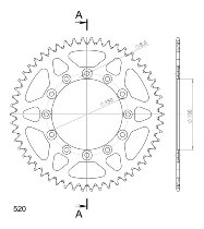 Supersprox Aluminium Chain wheel 520 - 54Z (blue)