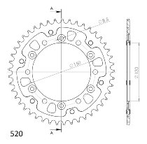 Supersprox Stealth roue d`entrainement 520 - 45Z (or)