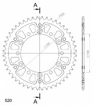 Supersprox Stealth rocchetto per catena 520 - 53Z (azurro)