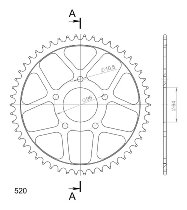 Supersprox Steel Chain wheel 520 - 50Z (black)