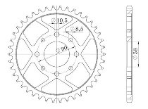 Supersprox acier roue d`entrainement 520 - 41Z (noir)