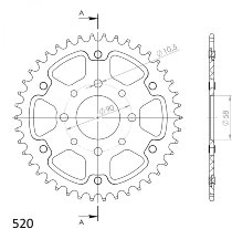 Supersprox Stealth rocchetto per catena 520 - 42Z (arancio)