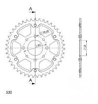 Supersprox Stealth rueda de cadena 520 - 43Z (oro)