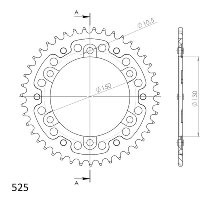 Supersprox Stealth Chain wheel 525 - 41Z (black)