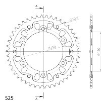 Supersprox Stealth rocchetto per catena 525 - 46Z (oro)