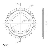 Supersprox Steel Chain wheel 530 - 39Z (black)