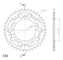 Supersprox Stealth rocchetto per catena 530 - 41Z (nero)