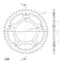 Supersprox Stealth roue d`entrainement 530 - 45Z (rouge)