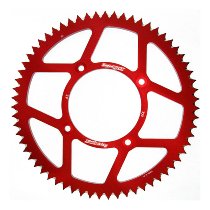 Supersprox aluminium roue d`entrainement 428 - 63Z (rouge)