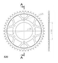 Supersprox acciaio rocchetto per catena 520 - 46Z (nero)