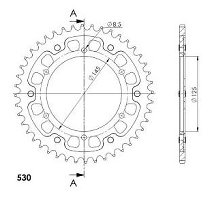 Supersprox Stealth Chain wheel 530 - 44Z (gold)