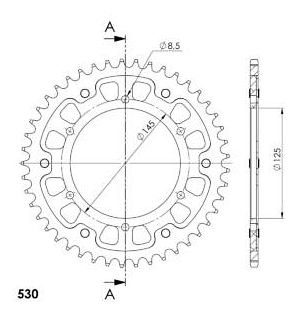 Supersprox Stealth roue d`entrainement 530 - 45Z (or)