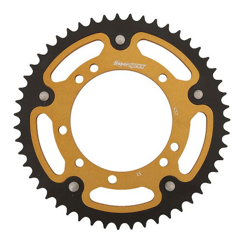 Supersprox Stealth Chain wheel 420 - 51Z (gold)