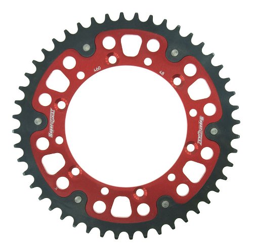 Supersprox Stealth rueda de cadena 520 - 48Z (rojo)