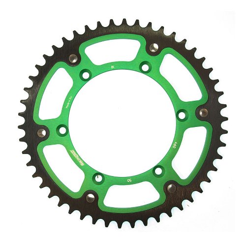 Supersprox Stealth rueda de cadena 520 - 50Z (verde)