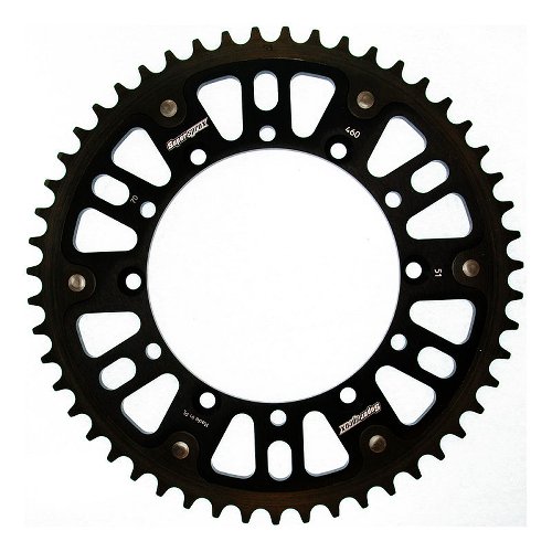 Supersprox Stealth Chain wheel 520 - 51Z (black)