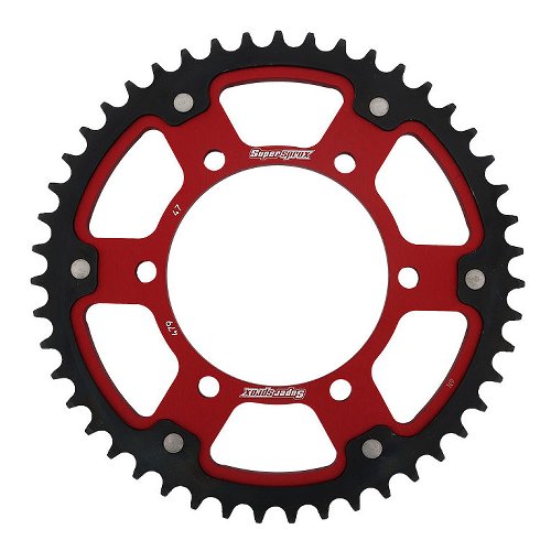 Supersprox Stealth rueda de cadena 530 - 47Z (rojo)