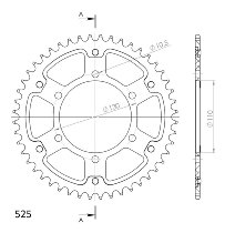 Supersprox Stealth rocchetto per catena 525 - 45Z (azurro)