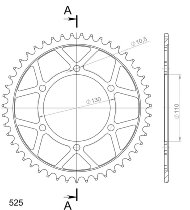 Supersprox Steel Chain wheel 525 - 48Z (black)