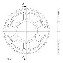 Supersprox Stealth Chain wheel 525 - 50Z (gold)