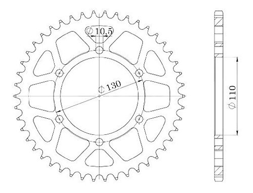 Supersprox Stealth Chain wheel 520 - 41Z (gold)