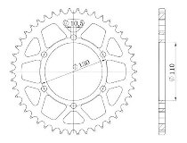 Supersprox Stealth rocchetto per catena 520 - 41Z (oro)