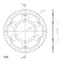 Supersprox Stealth Chain wheel 520 - 48Z (black)