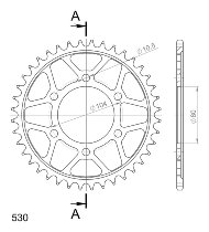 Supersprox Steel Chain wheel 530 - 40Z (black)