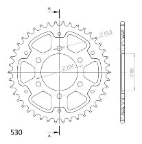 Supersprox Stealth rocchetto per catena 530 - 40Z (nero)