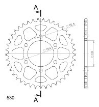 Supersprox aluminium roue d`entrainement 530 - 41Z (noir)