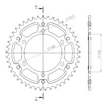 Supersprox Stealth rocchetto per catena 530 - 45Z (nero)