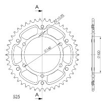 Supersprox Stealth Chain wheel 525 - 46Z (black)