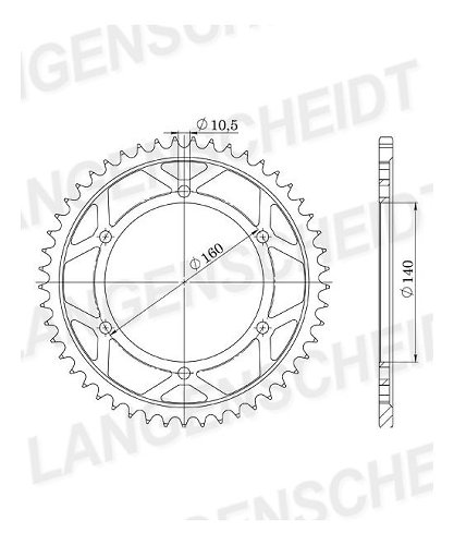 Supersprox Stealth-Kettenrad 530 - 44Z (grün)