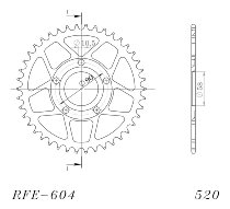 Supersprox acier roue d`entrainement 520 - 42Z (noir)