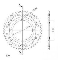 Supersprox Stealth rocchetto per catena 530 - 47Z (azurro)