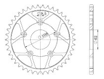 Supersprox acier roue d`entrainement 520 - 38Z (noir)