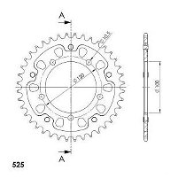 Supersprox Stealth rocchetto per catena 525 - 40Z (nero)