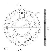 Supersprox Stealth Chain wheel 525 - 44Z (black)